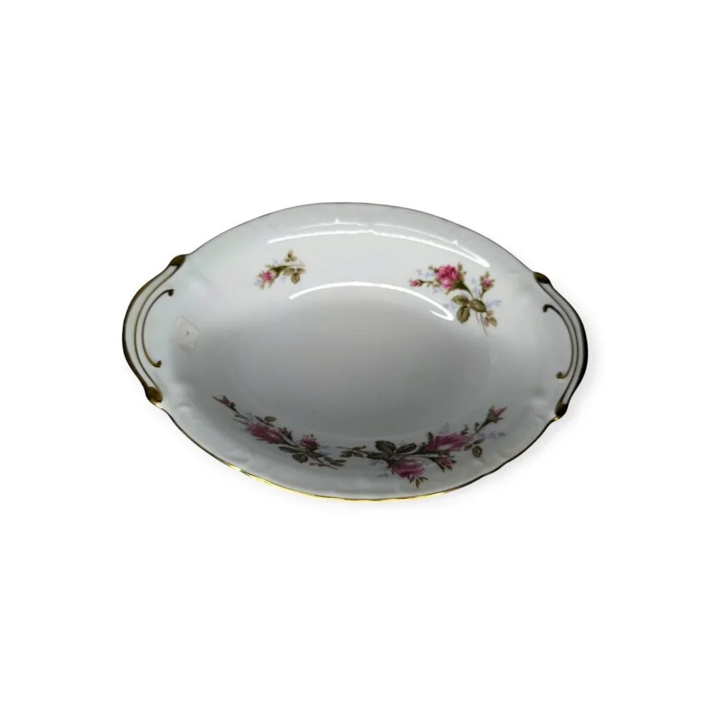 Vintage 1950s Royal Rose (Moss Rose) Fine China Japan Vegetable Serving Bowl